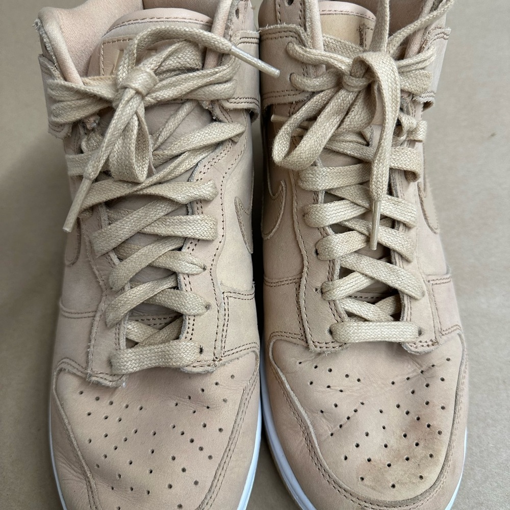 Nike Beige/Tan High-Top Sneakers